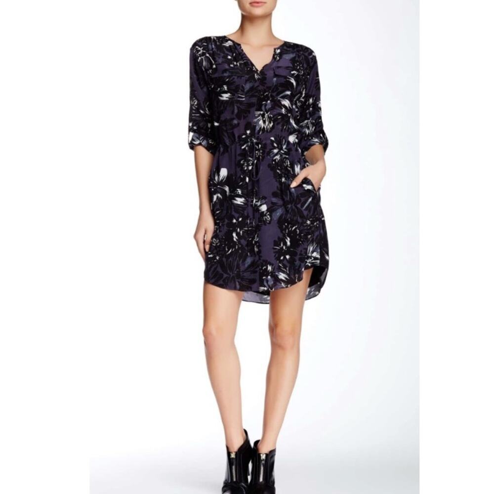 Rebecca Taylor Silk Floral Shirt Dress NWOT